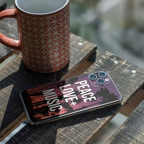 Peace Love And Music iPhone 11 Pro Skin
